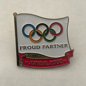 Vintage 2000 Olympic proud partner pin